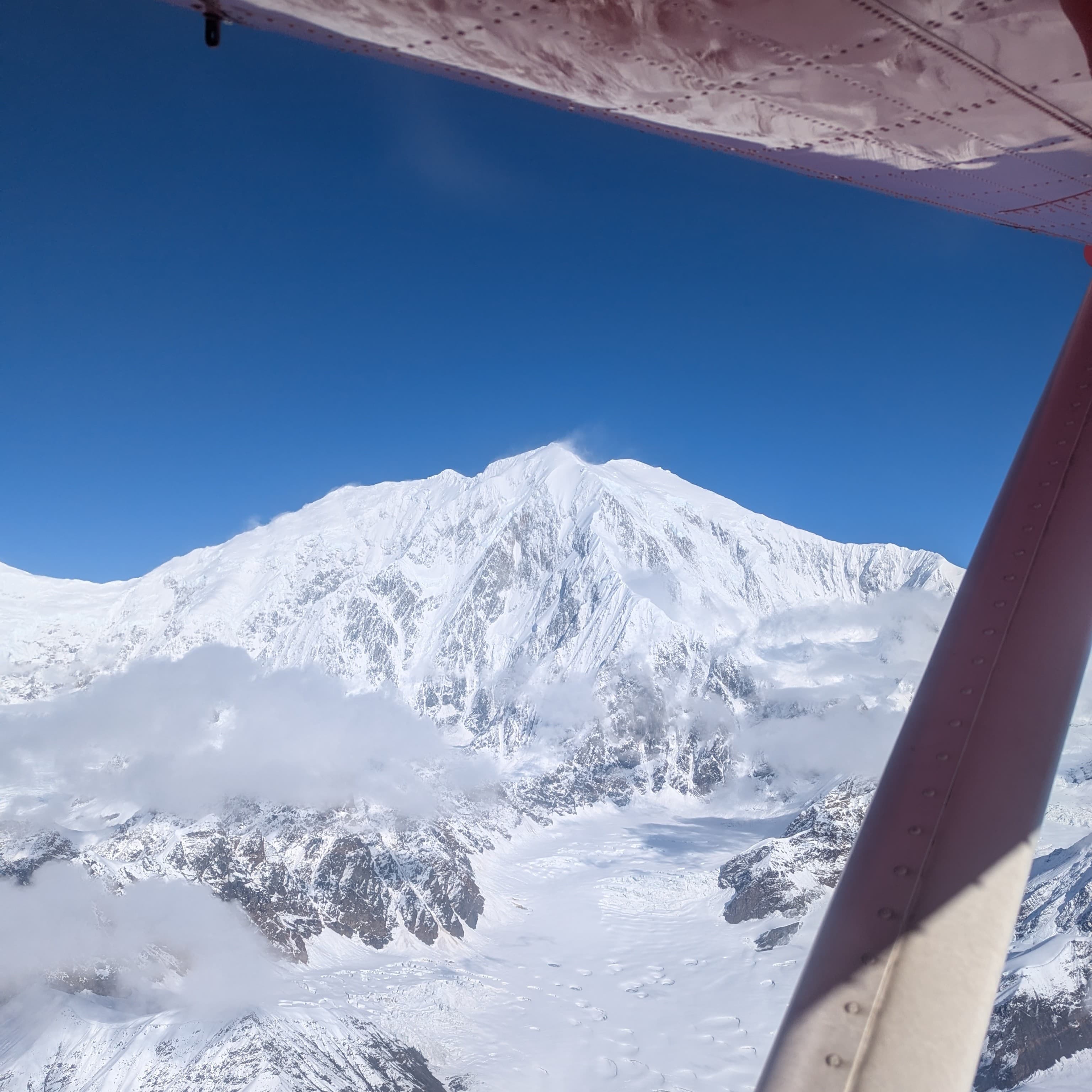 Mountain views from the flightseeing plane